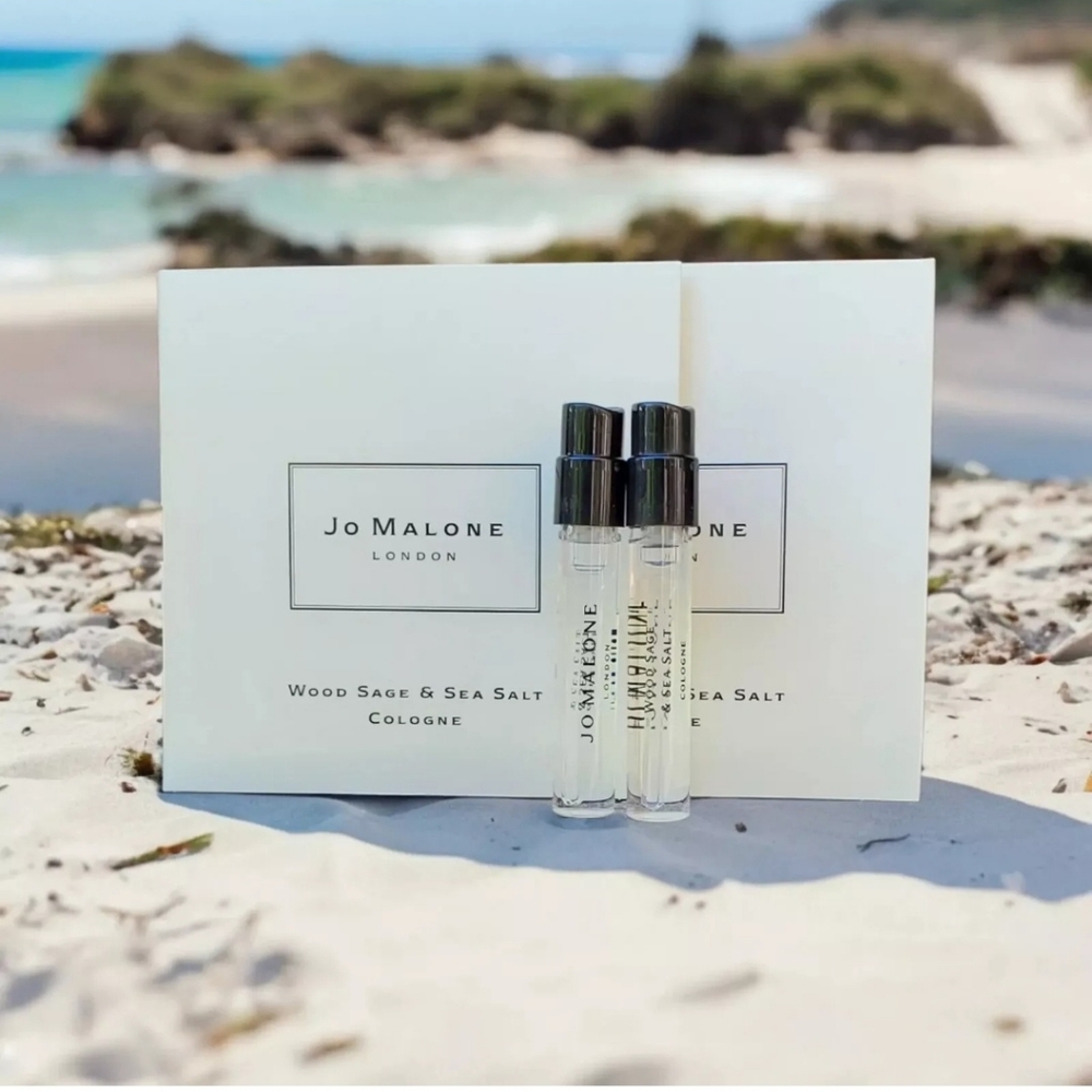 🌿JO MALONE 2 × " WILD SAGE & SEA SALT"  VIALS ON CARDS